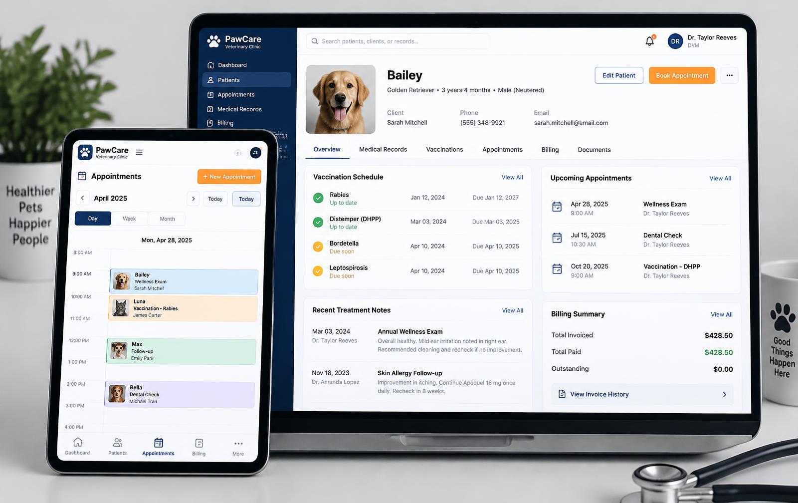 Higo EMR app screens
